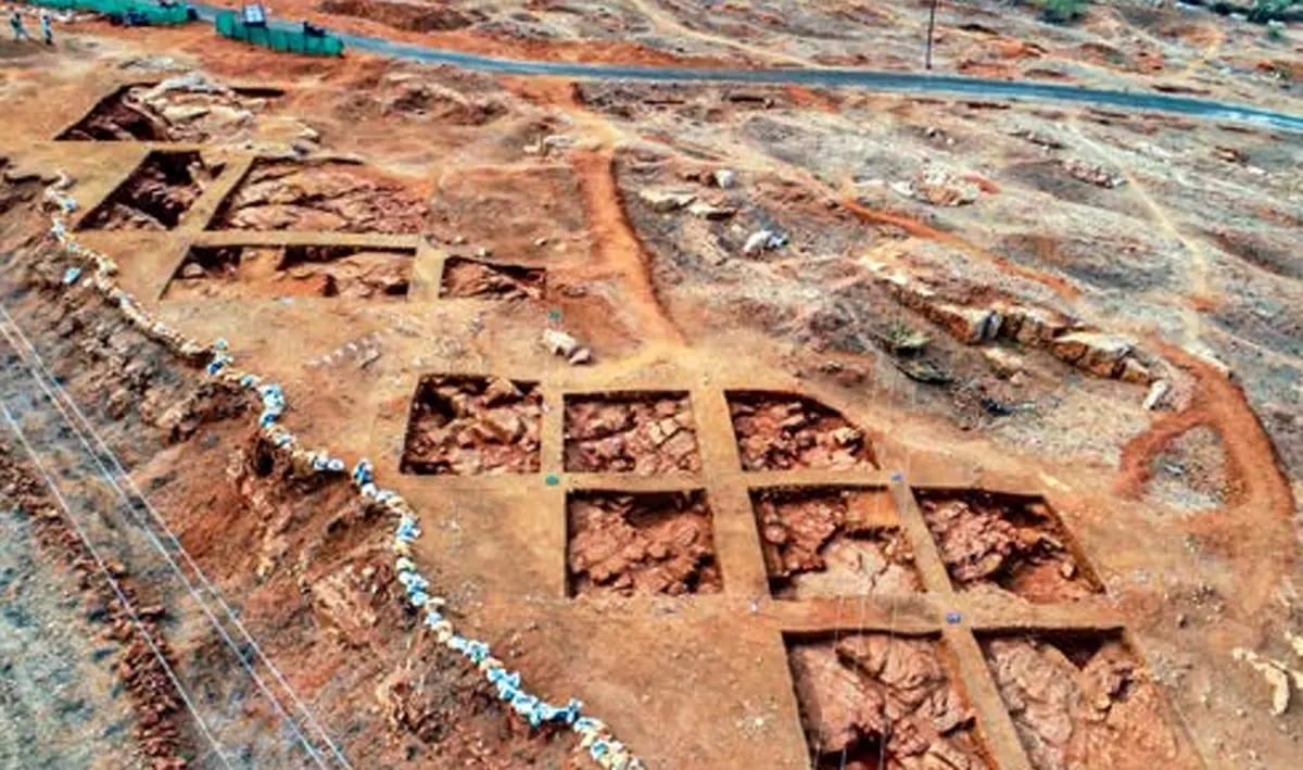 शिवगलाई में एक उत्खनन स्थल।