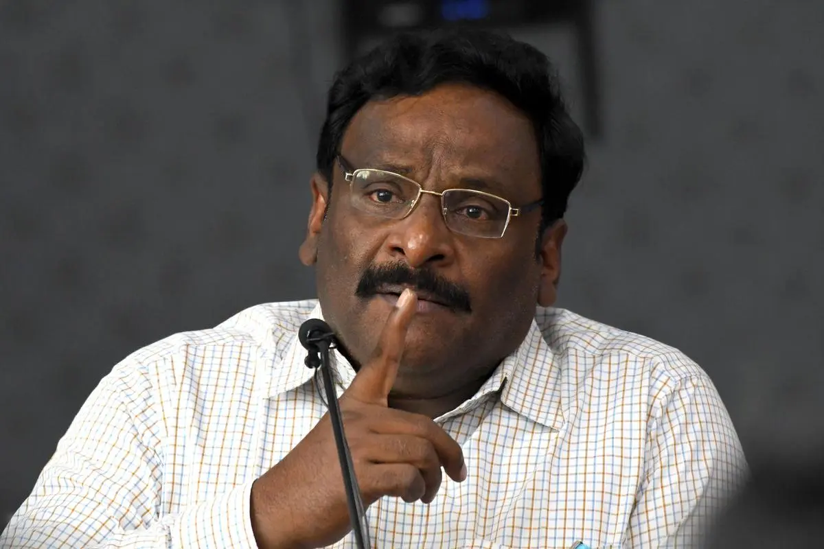 Professor G.N. Saibaba addressing a press conference in New Delhi following his release from the Nagpur Central Jail after the Bombay High Court acquitted him in an alleged Maoist links case, on March 8, 2024.