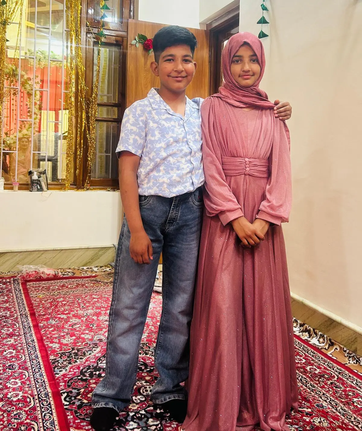 Zain Ali and Urwa Fatima, the 12-year-old twins from Poonch. Both children are among the 15 casualties resulting from the clashes between India and Pakistan along the border district. Zain Ali and Urwa Fatima, the 12-year-old twins from Poonch. Both children are among the 15 casualties resulting from the clashes between India and Pakistan along the border district.