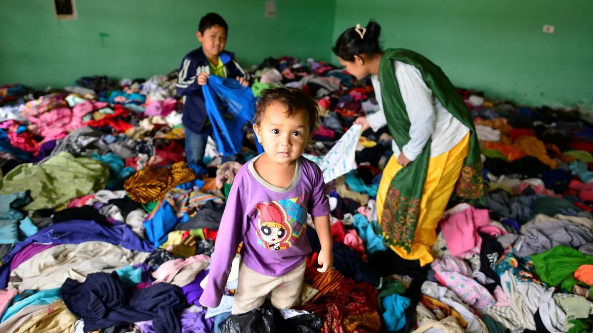 Riot victims from among the Meiteis at a relief camp in Imphal town on May 18, 2023. Three years after violence began in Manipur, thousands remain displaced in relief camps, with access to housing, healthcare, and education still severely disrupted.