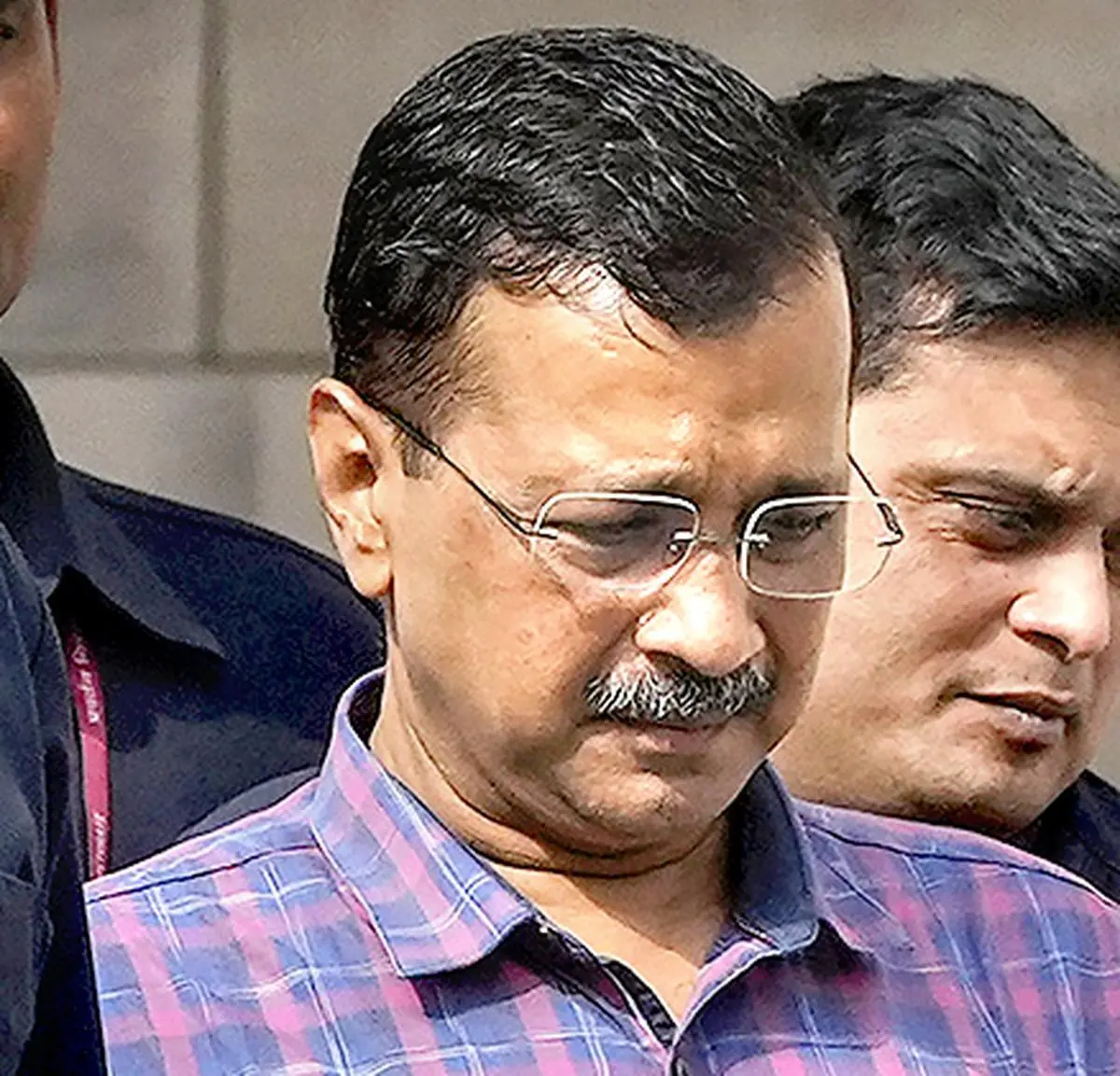 Former Delhi Chief Minister Arvind Kejriwal leaving a court in the excise policy-linked money laundering case, in New Delhi on March 28, 2024. His was one of the most prominent arrests by the ED in liquor cases.