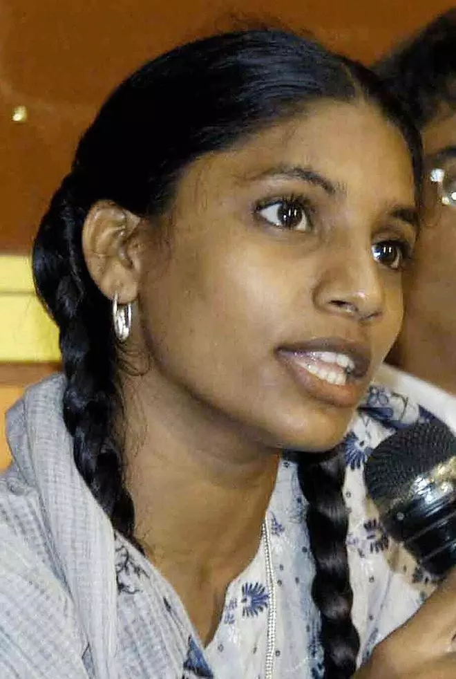 Setalvad was accused of coaching Zaheera Sheikh (in pic), a key witness in the Best Bakery case involving the burning down of a bakery in Vadodara during the riots.