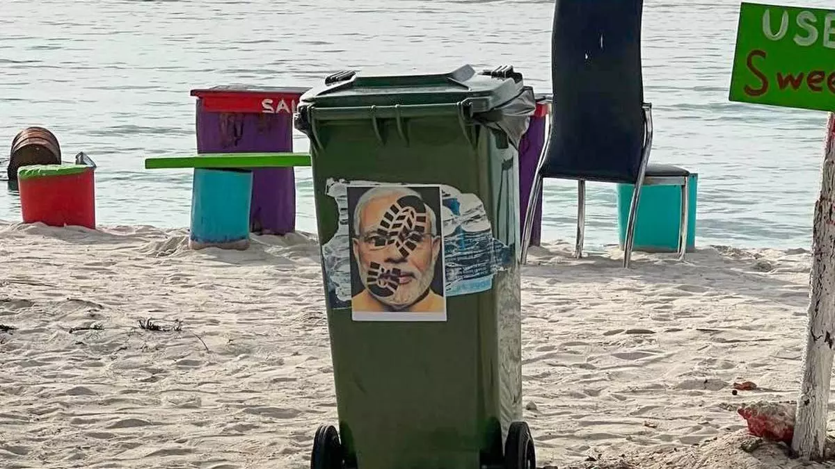 Defaced posters of Narendra Modi surface in Male after BJP spokespersons’ remarks against the Prophet