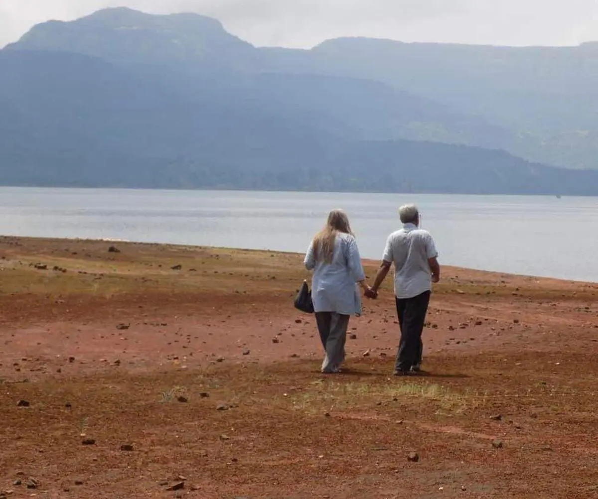 Gail Omvedt with her husband Bharat Patankar at the Koyna backwaters in the Sahyadri Range, part of the Western Ghats Gail Omvedt with her husband Bharat Patankar at the Koyna backwaters in the Sahyadri Range, part of the Western Ghats