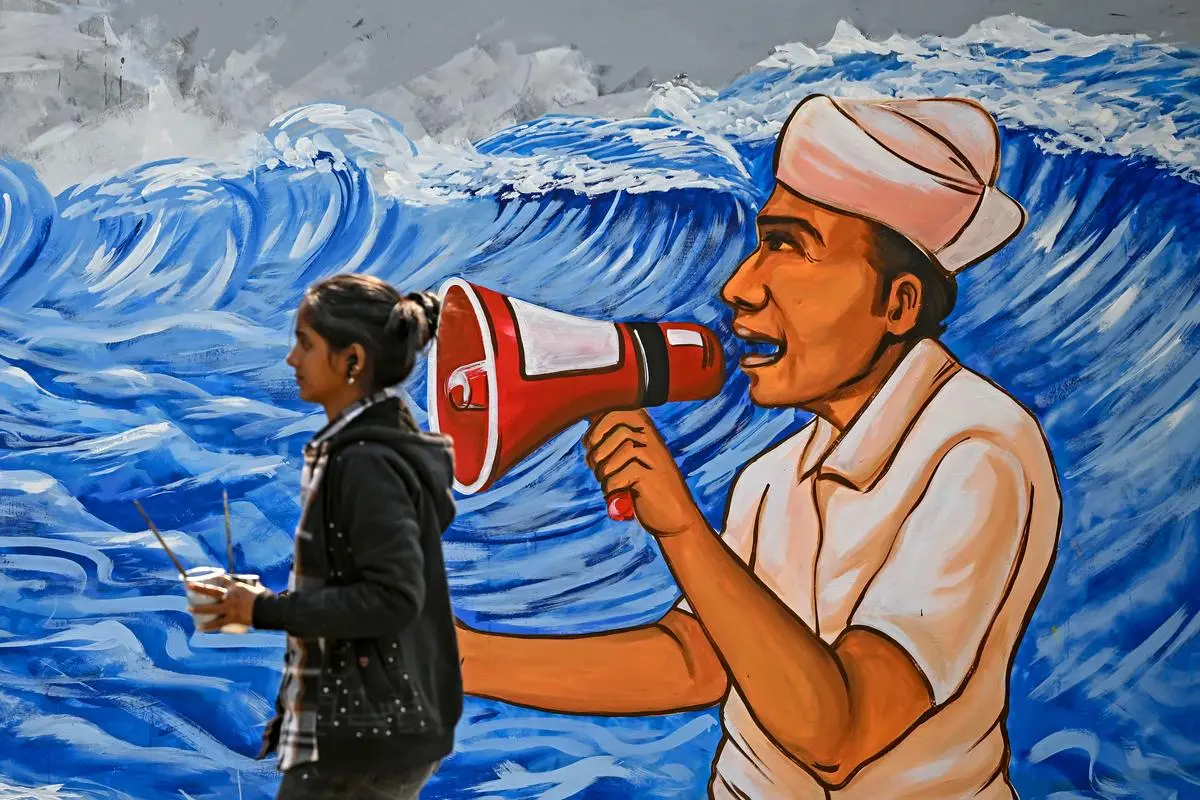 A mural in New Delhi. In any society, the health of culture depends on the willingness of practitioners to set their own terms for their existence and activity. A mural in New Delhi. In any society, the health of culture depends on the willingness of practitioners to set their own terms for their existence and activity.