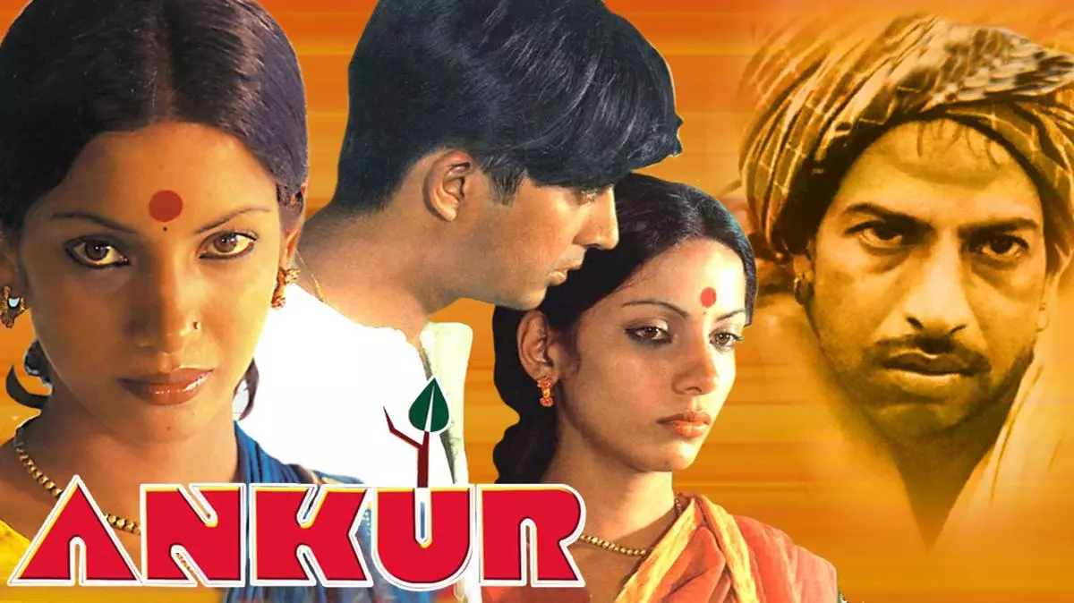 A poster of Ankur, directed by Shyam Benegal. 