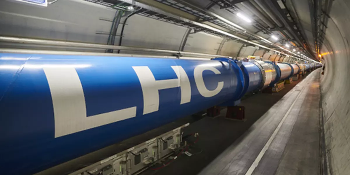 A view of the Large Hadron Collider at CERN, Geneva.