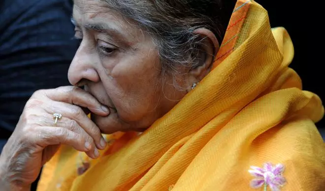 Zakia Jafri, wife of Congress MP Ehsan Jafri who was among the victims of the Gulberg Society massacre during the 2002 Gujarat riots.