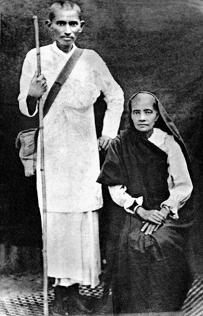 Mohandas and Kasturba Gandhi during the satyagraha campaign 1913/14. “Satyagraha,” Gandhi said, “is made of sterner stuff. There is nothing reserved and nothing secret in it.” Mohandas and Kasturba Gandhi during the satyagraha campaign 1913/14. “Satyagraha,” Gandhi said, “is made of sterner stuff. There is nothing reserved and nothing secret in it.”