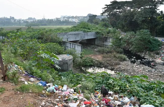 Sewage flowing into Hosakerehalli lake at Banashankari 3rd Stage. Sewage flowing into Hosakerehalli lake at Banashankari 3rd Stage.