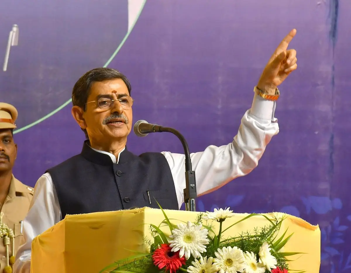 Tamil Nadu Governor R.N. Ravi at a college event in Tirunelveli on January 30, 2025. Months later, the Supreme Court rebuked him for delaying assent to State Bills—only for a five-judge Bench to later issue an advisory opinion that diverged sharply from that ruling.