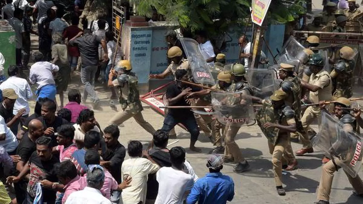 Gunning down a protest