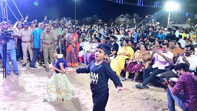 A scene from Chennai Sangamam. A scene from Chennai Sangamam.