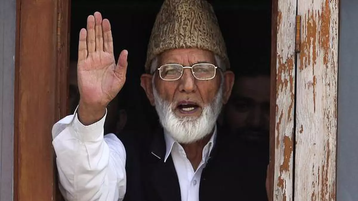 A bruised politician: Syed Ali Shah Geelani was key to the launch of an armed movement in Jammu and Kashmir in 1989