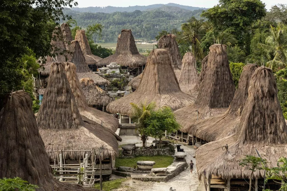 The picturesque Praikamaru village in Melolo, eastern Sumba. 