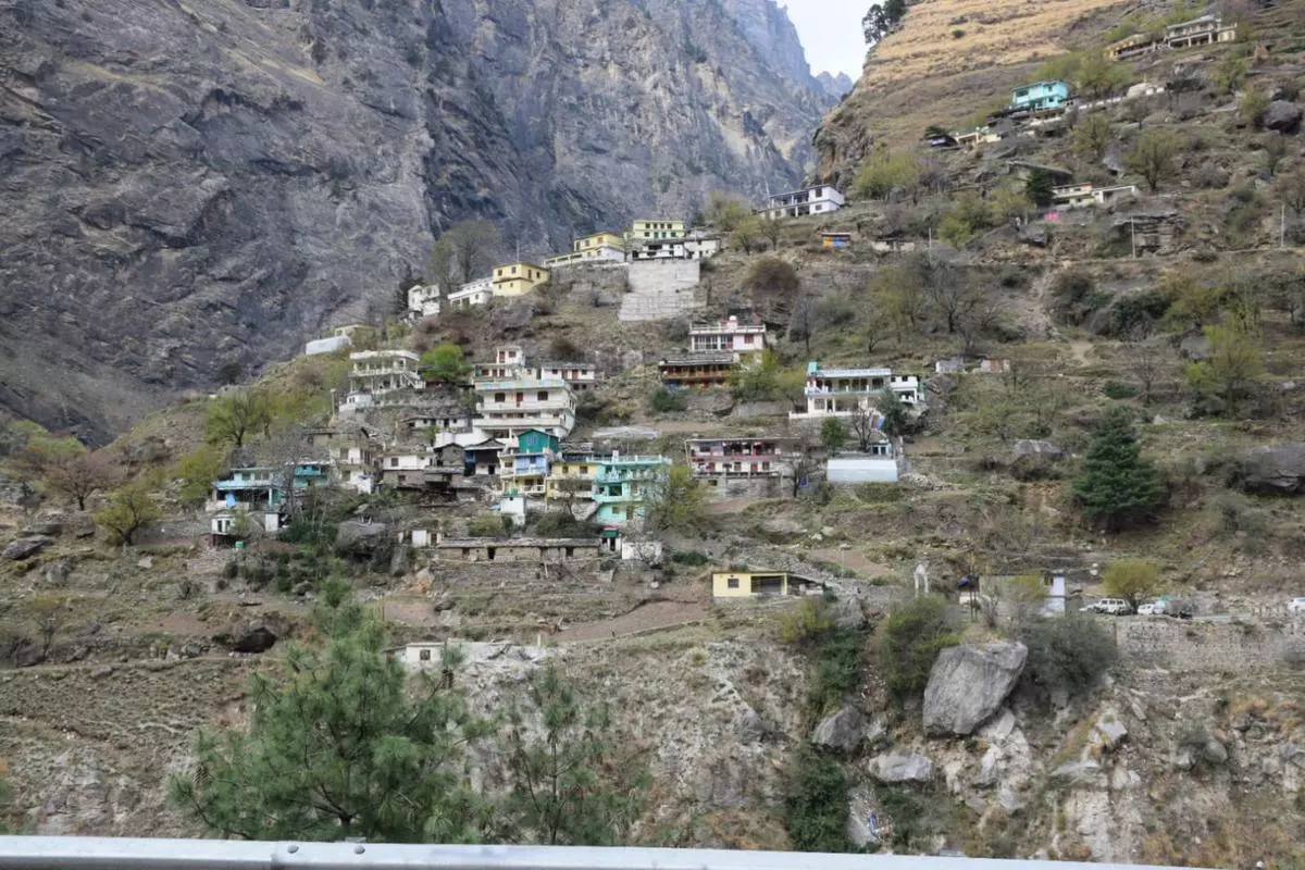 A view of Raini village, where the Chipko movement originated.