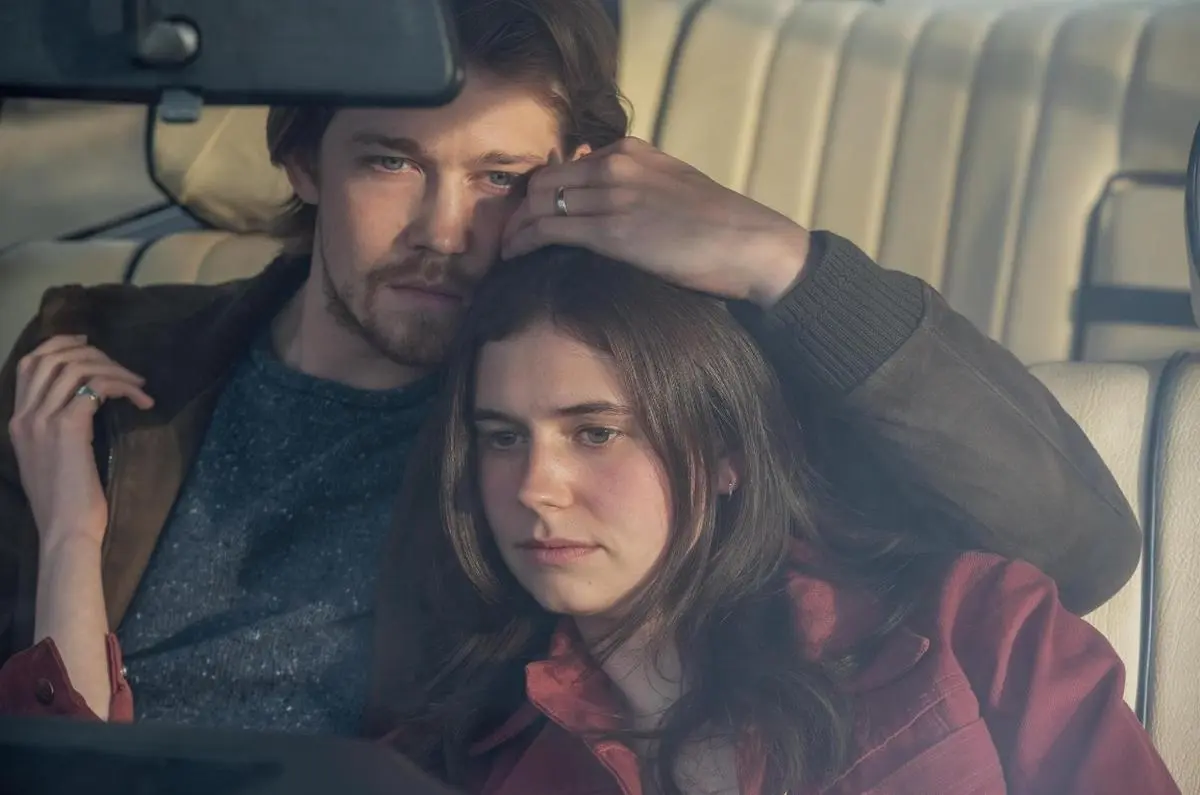 Frances (Alison Oliver) and Nick (Joe Alwyn) in the TV adaptation of Conversations with Friends. 