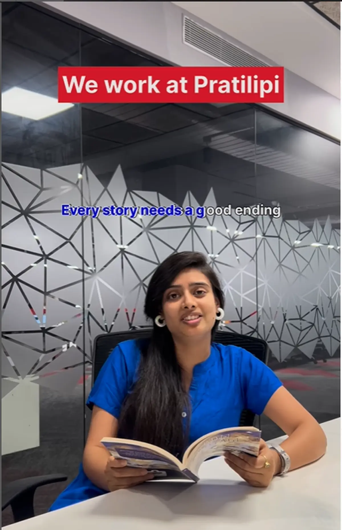 From one of Pratilipi’s Instagram reels on its workplace. From one of Pratilipi’s Instagram reels on its workplace.