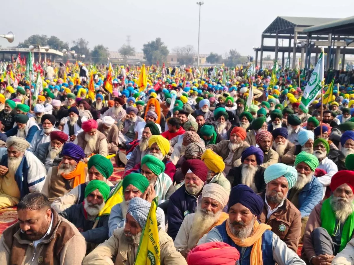 The “mahapanchayat” called by the SKM at Moga, Punjab, on January 9, where the front leaders announced they would reach out to the farmers protesting at Khanauri and Shambhu. 